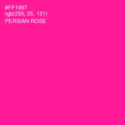 #FF1997 - Persian Rose Color Image