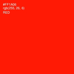 #FF1A06 - Red Color Image