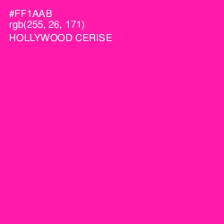 #FF1AAB - Hollywood Cerise Color Image
