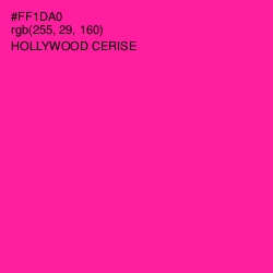 #FF1DA0 - Hollywood Cerise Color Image