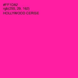 #FF1DA2 - Hollywood Cerise Color Image