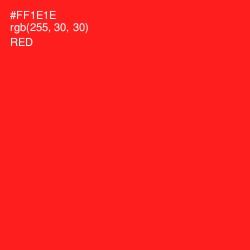#FF1E1E - Red Color Image