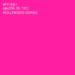 #FF1EA1 - Hollywood Cerise Color Image