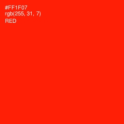 #FF1F07 - Red Color Image