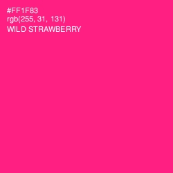 #FF1F83 - Wild Strawberry Color Image