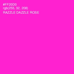#FF20D0 - Razzle Dazzle Rose Color Image