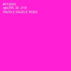 #FF20D5 - Razzle Dazzle Rose Color Image