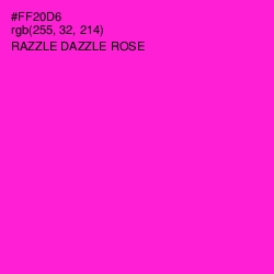 #FF20D6 - Razzle Dazzle Rose Color Image