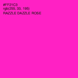 #FF21C3 - Razzle Dazzle Rose Color Image