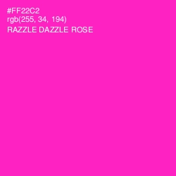 #FF22C2 - Razzle Dazzle Rose Color Image