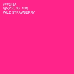 #FF248A - Wild Strawberry Color Image