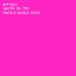#FF24C3 - Razzle Dazzle Rose Color Image
