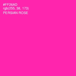 #FF26AD - Persian Rose Color Image