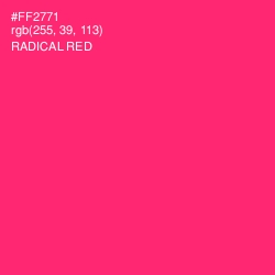 #FF2771 - Radical Red Color Image