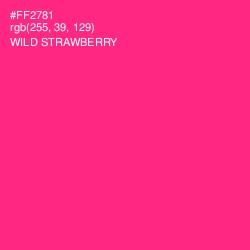 #FF2781 - Wild Strawberry Color Image