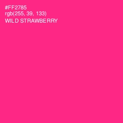 #FF2785 - Wild Strawberry Color Image