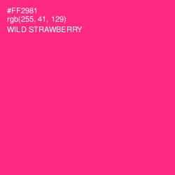 #FF2981 - Wild Strawberry Color Image