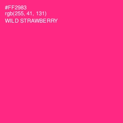 #FF2983 - Wild Strawberry Color Image