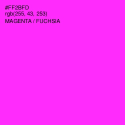 #FF2BFD - Magenta / Fuchsia Color Image