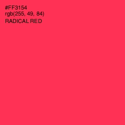 #FF3154 - Radical Red Color Image