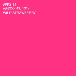 #FF3183 - Wild Strawberry Color Image