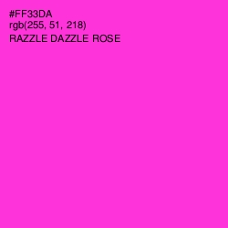 #FF33DA - Razzle Dazzle Rose Color Image