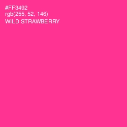 #FF3492 - Wild Strawberry Color Image