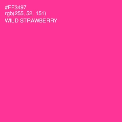 #FF3497 - Wild Strawberry Color Image