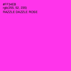 #FF34EB - Razzle Dazzle Rose Color Image