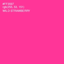 #FF3597 - Wild Strawberry Color Image