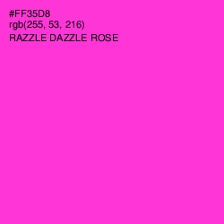 #FF35D8 - Razzle Dazzle Rose Color Image