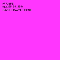 #FF36FE - Razzle Dazzle Rose Color Image