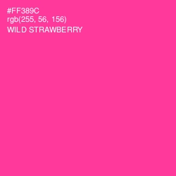 #FF389C - Wild Strawberry Color Image