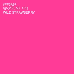 #FF3A97 - Wild Strawberry Color Image