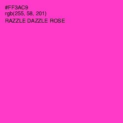 #FF3AC9 - Razzle Dazzle Rose Color Image
