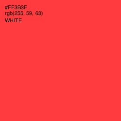 #FF3B3F - Red Orange Color Image