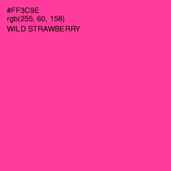 #FF3C9E - Wild Strawberry Color Image