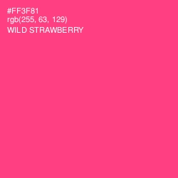 #FF3F81 - Wild Strawberry Color Image