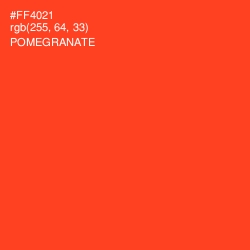 #FF4021 - Pomegranate Color Image