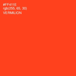 #FF411E - Vermilion Color Image