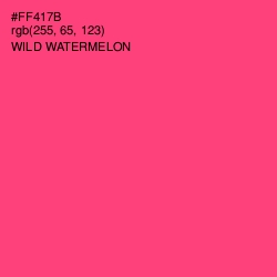 #FF417B - Wild Watermelon Color Image