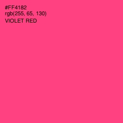 #FF4182 - Violet Red Color Image
