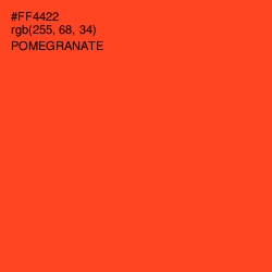 #FF4422 - Pomegranate Color Image