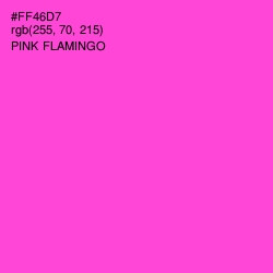 #FF46D7 - Pink Flamingo Color Image