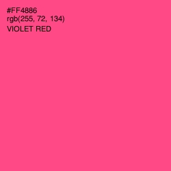#FF4886 - Violet Red Color Image