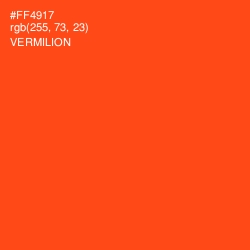 #FF4917 - Vermilion Color Image