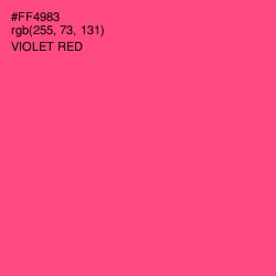 #FF4983 - Violet Red Color Image