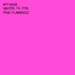 #FF4AD8 - Pink Flamingo Color Image