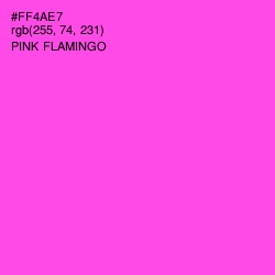 #FF4AE7 - Pink Flamingo Color Image