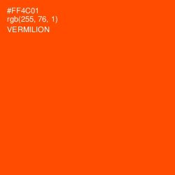 #FF4C01 - Vermilion Color Image